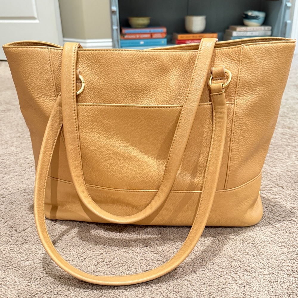 Hammitt Tan Andersen Large Leather Tote Bag